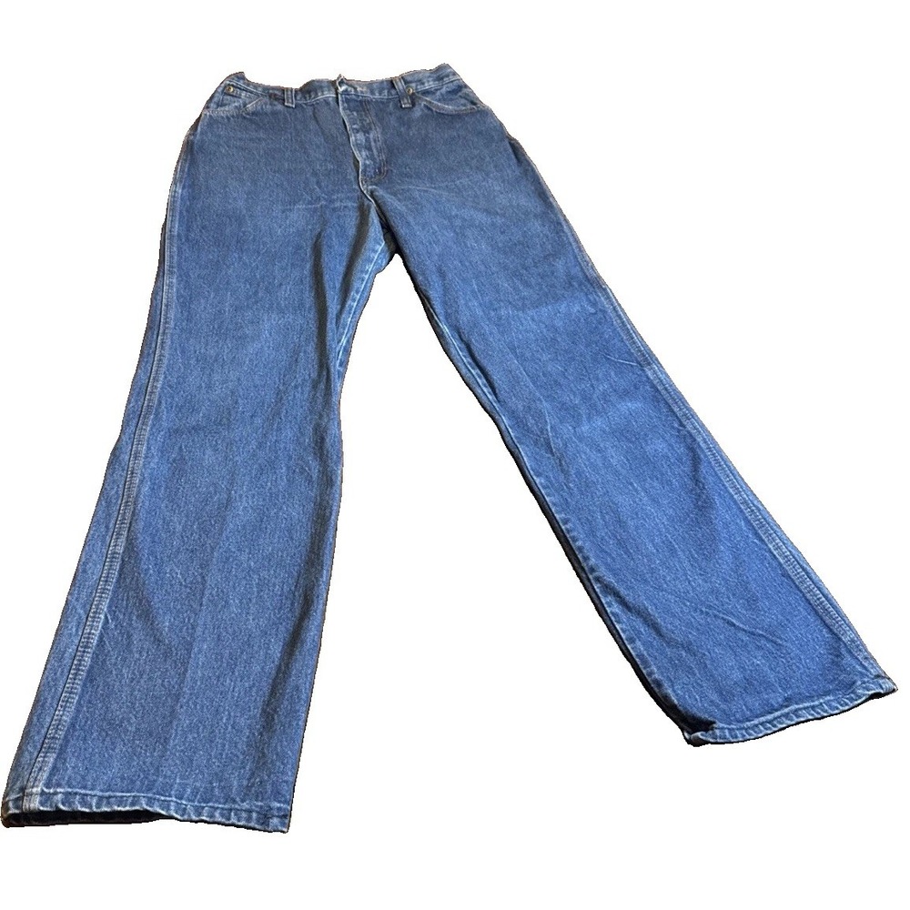 VTG 80s Wrangler Women's Jeans Junior 15 Made USA High Rise Wide Leg Flare